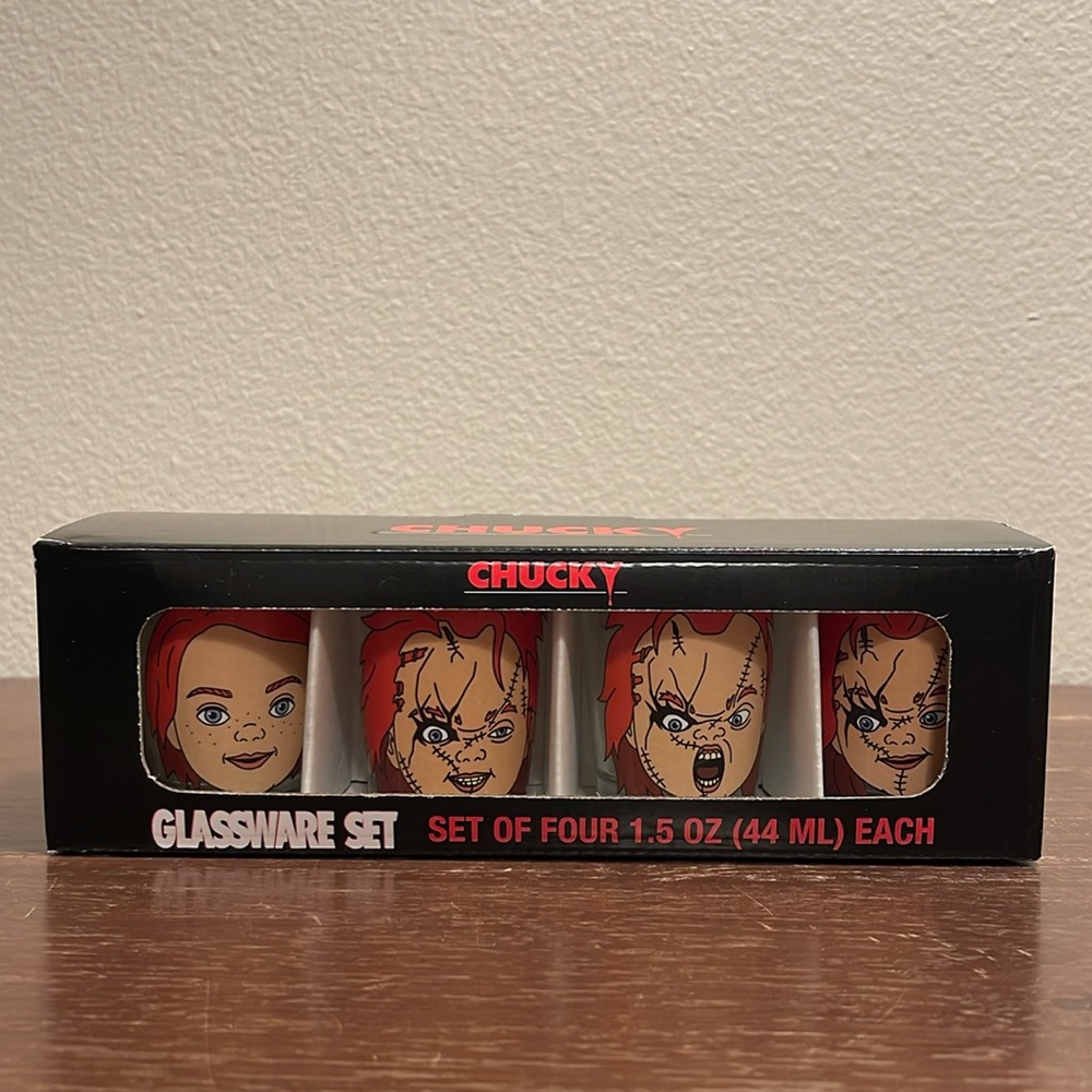 Halloween Chucky Shot Glassware Set